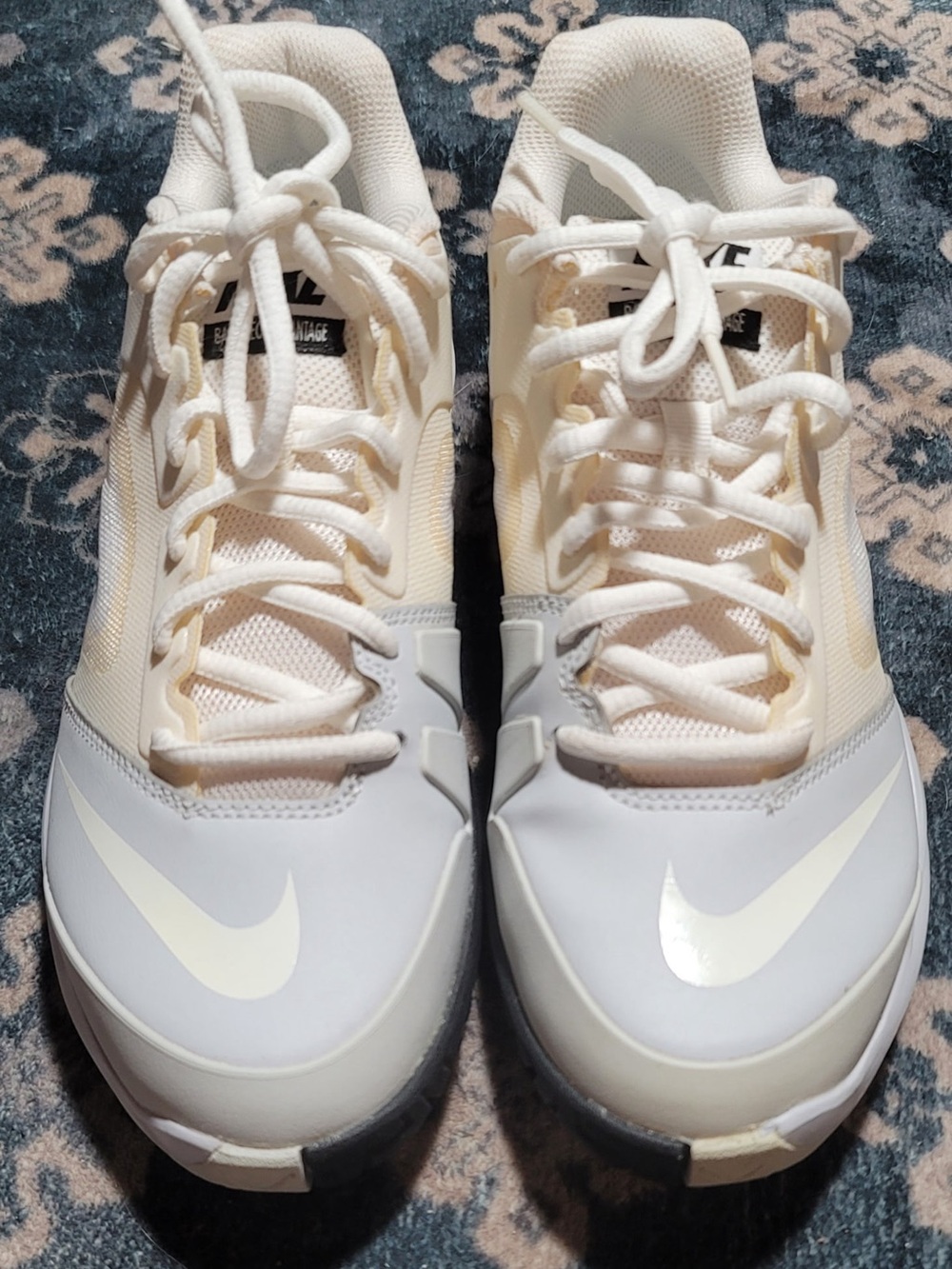 Nike Women’s Cream and White Athletic Training Shoes